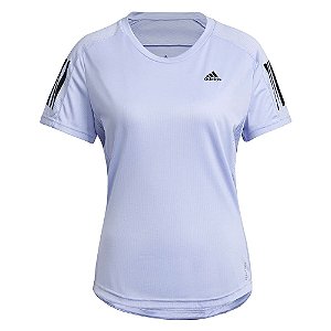 Camiseta Adidas Own The Run Lilás Feminino