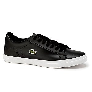 Tenis Lacoste Lerond Leather Preto Masculino