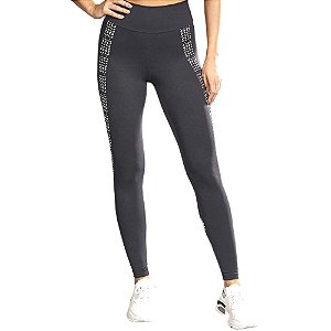 Calça Legging Colcci Preto e Verde Feminino