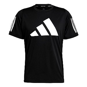 Camiseta Adidas Freelift 3 Com Listra Preto Masculino