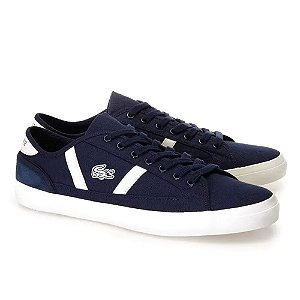 Tenis Lacoste Sideline Canvas Azul Marinho Masculino