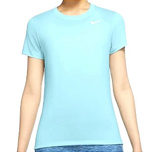 Camiseta Nike Dry Leg Crew Feminino Azul Claro