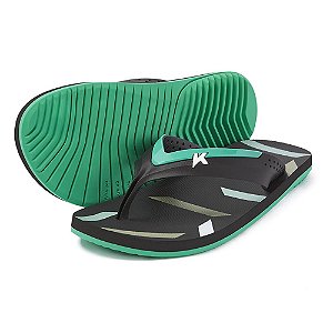 Sandália Kenner Hi-Tide P3 Preto e Verde Masculino