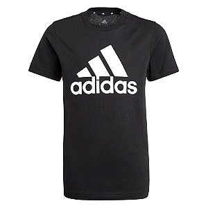 Camiseta Adidas Logo Basic Infantil Preto