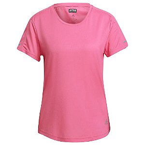 Camiseta Adidas Run It Semi Solar Feminino Rosa