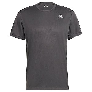 Camiseta Adidas Run It Cinza Escuro Masculino