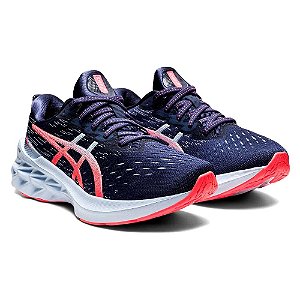 Tenis Asics Novablast 2 Feminino Azul Marinho