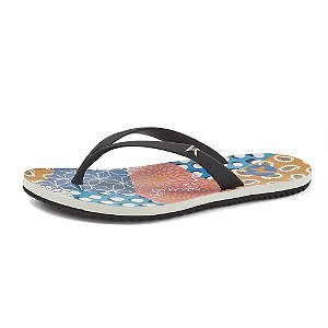 Sandália Kenner Ibiza Patchwork Preto Feminino