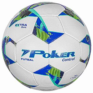 Bola de Futsal Poker Microfiber 32 Gomos Control Azul