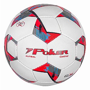 Bola de Futsal Poker Microfiber 32 Gomos Control Vermelho