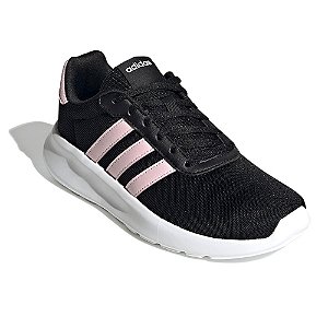 Tenis Adidas Lite Racer 3 Feminino Preto e Rosa