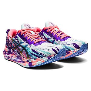 Tenis Asics Running Noosa Tri 13 Feminino Rosa e Branco