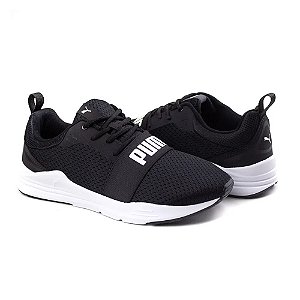 Tenis Puma Wired Run BDP Feminino Preto e Branco