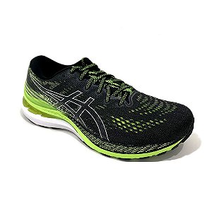 Tenis Asics Gel Kayano 28 Running Preto e Verde Masculino