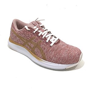 Tenis Asics Streetwise Running Feminino Rosa e Dourado