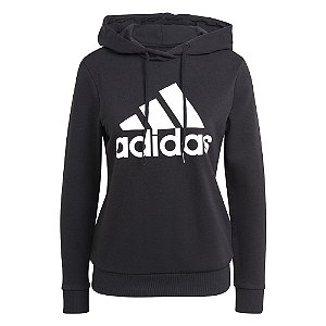 Moletom Adidas Logo Casual 3s Feminino Preto