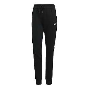 Calça Moletom Adidas Essentials Slim 3s Feminino Preto