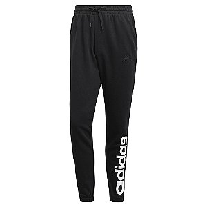 Calça Moletom Adidas Logo Linear Masculino Preto