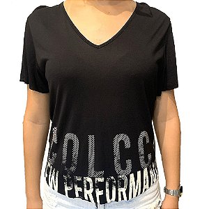 Camiseta Colcci New Comfort Fit Sport Feminino Preto