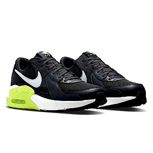 Tenis Nike Air Max Excee Cinza Escuro e Verde Masculino
