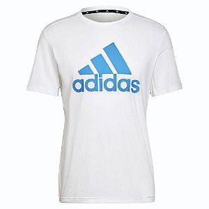 Camiseta Adidas D2M Logo Feelready Branco Masculino