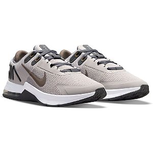 Tenis Nike Air Max Alpha Trainer Cinza Claro e Verde Masculino