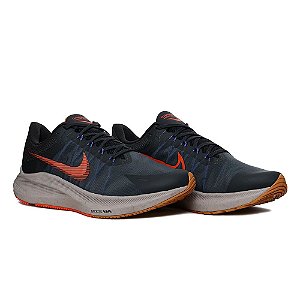 Tenis Nike Winflo 8 Cinza Escuro e Marrom Masculino