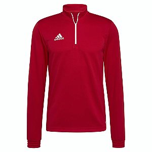 Moletom Adidas Treino Entrada 22 Vermelho e Branco Masculino