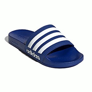 Chinelo Adidas Adilete Shower Azul e Branco Masculino