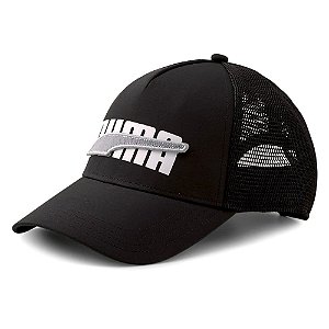 Boné Puma Trucker Cap Basic Preto e Cinza