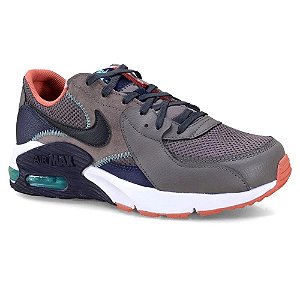 Tenis Nike Air Max Excee Cinza e Azul Marinho Masculino