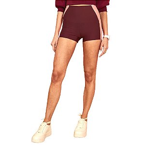 Shorts Colcci Basic Sport Feminino Bordo Fine Wine