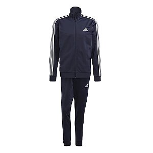 Agasalho Adidas Essentials 3S Tricot Azul Marinho Masculino