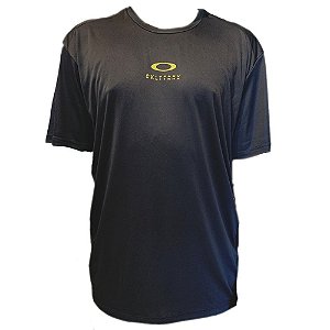 Camiseta Oakley Trnx Logo SS Azul Marinho e Verde Masculino