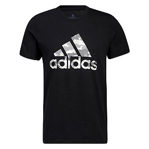 Camiseta Adidas Camo Badge Of Sport Preto Masculino