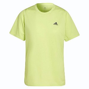 Camiseta Adidas Run Icons Running Feminino Verde Claro