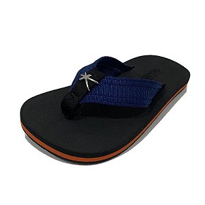 Sandália Kenner NK6 Preto e Azul Infantil