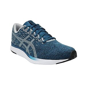 Tenis Asics Streetwise Running Azul e Prata Masculino