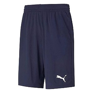 Bermuda Puma Active Interlock 8 Azul Marinho Masculino