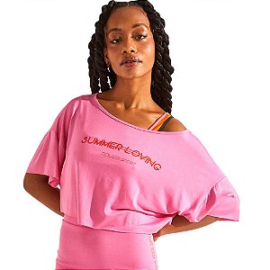 Camiseta Colcci Casual Style Feminino Rosa Ultra Rose