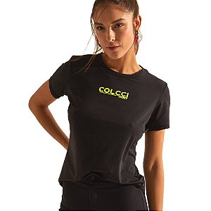 Camiseta Colcci Style Casual Feminino Preto