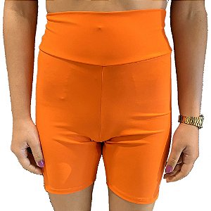 Bermuda Colcci Biker Sport Feminino Laranja Surya