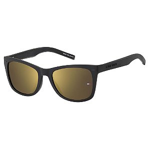Óculos de Sol Tommy Jeans 0041S Preto Lente Dourada