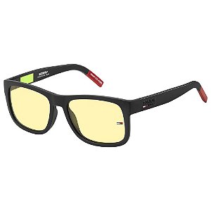 Óculos de Sol Tommy Jeans 0001S Preto Lente Amarela