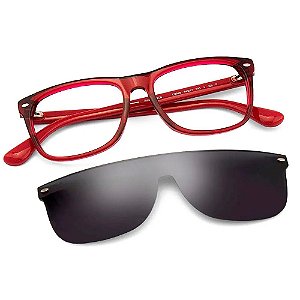 Óculos de Sol Havaianas Paraty/C/S Vermelho CLIP-ON