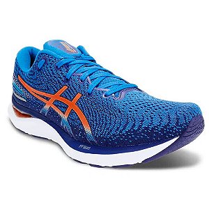 Tenis Asics Gel-Cumulus 24 SE Azul e Laranja Masculino