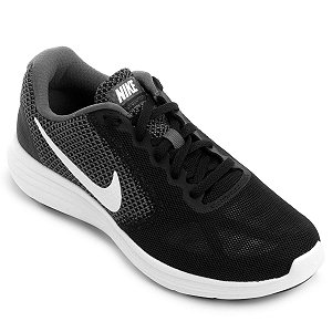 Tênis Nike Revolution 3 Preto/Branco/Chumbo