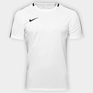 Camiseta Nike Dry ACDMY Top SS Branco/Preto