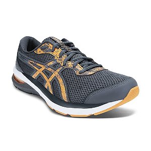 Tenis Asics Gel-Nagoya 5 Cinza e Laranja Masculino