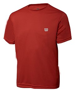 Camiseta Wilson Core Infantil Vermelho